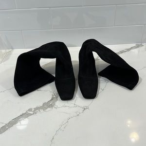 Cole Haan Knee-high black suede boots